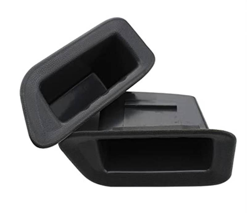 ABS Auto Armlehne Container Tür Aufbewahrungsbox Griff Boxen Fall, for Ford, for Ecosport, 2012-2017 Zubehör Autotürgriff Aufbewahrungsbox Aufbewahrungsbox für Autotüren(BLACK ABS black back 2pcs) von RFVBG