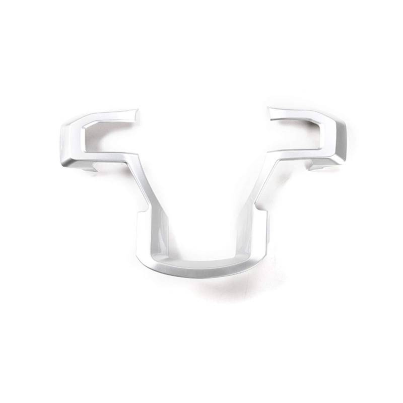 ABS Auto Lenkrad Knopf Dekoration Zierleiste Innenausstattung Aufkleber, for Ford, for F-150, 2015 Up Car Styling Lüftungsschlitzverkleidung(Silver) von RFVBG