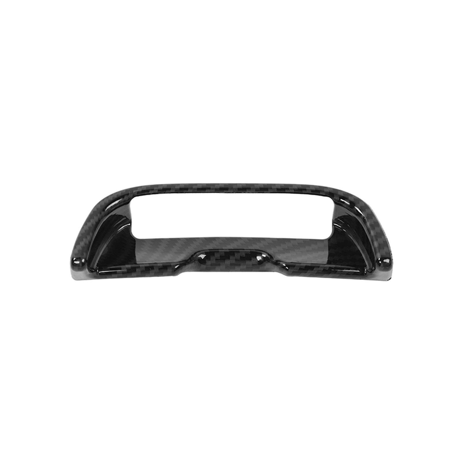 Aufkleber for die Schaltertaste der Mittelkonsolen-Armlehnenbox im Auto, for Dodge Charger 2011-2020, Innenausstattung Lüftungsschlitzverkleidung(Black carbon fiber) von RFVBG