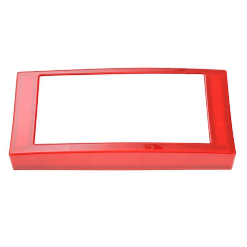 Auto-Armaturenbrett-Navigations-CD-Panel-Rahmen-Dekorationsabdeckungsaufkleber, for Jeep, Wrangler JK 2007-2010, Autozubehör-Styling Lüftungsschlitzverkleidung(Red) von RFVBG