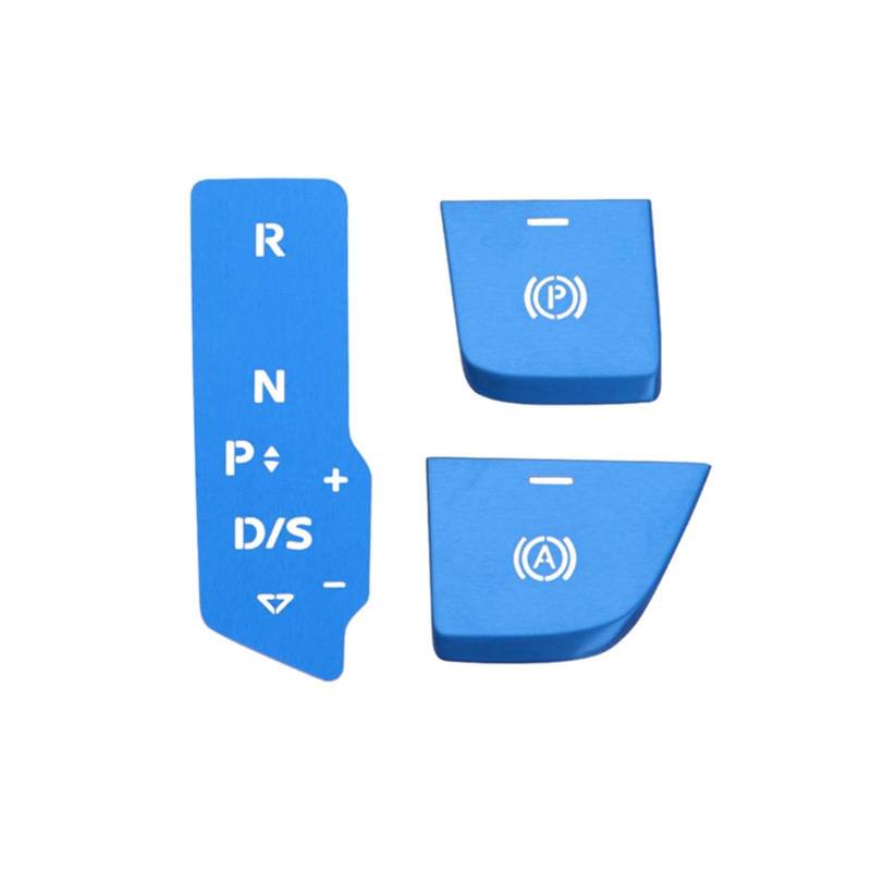 Car Styling Mittelkonsole Gangschaltung Elektronische Handbremstasten Paillettenverkleidung, for, Q5 2018-2020 LHD Innenausstattung Lüftungsschlitzverkleidung(Blue) von RFVBG