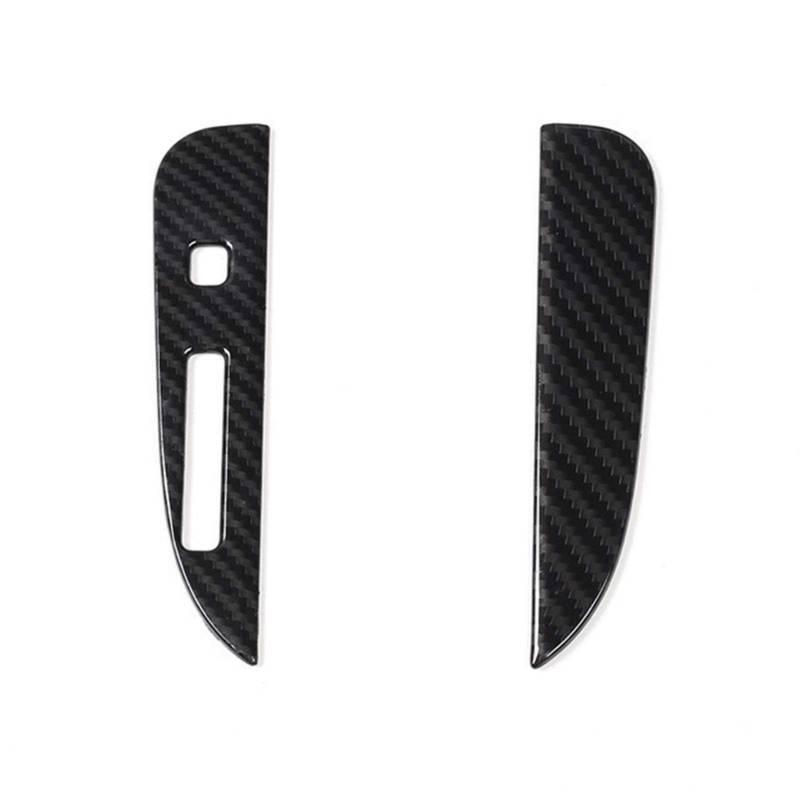 Innenleisten Auto-Schalthebelverkleidung Griff Dekoration Abdeckung Aufkleber, for Ford, for Mustang, 2015+ Zubehör Lüftungsschlitzverkleidung(Carbon fiber grain B) von RFVBG