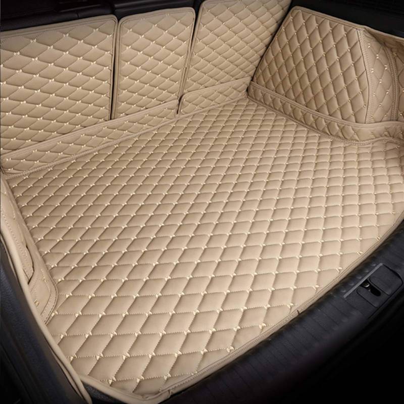 Kofferraumwanne Bodenschutz, for VW, for T-ROC, 2017 2018 2019 2020 Cargo Liner TRoc T ROC Custom Special Auto Kofferraumteppich rutschfeste Kofferraummatte(All Beige 1,Size1) von RFVBG