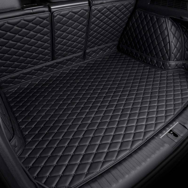 Kofferraumwanne Bodenschutz, for VW, for T-ROC, 2017 2018 2019 2020 Cargo Liner TRoc T ROC Custom Special Auto Kofferraumteppich rutschfeste Kofferraummatte(All Black 1,Size1) von RFVBG