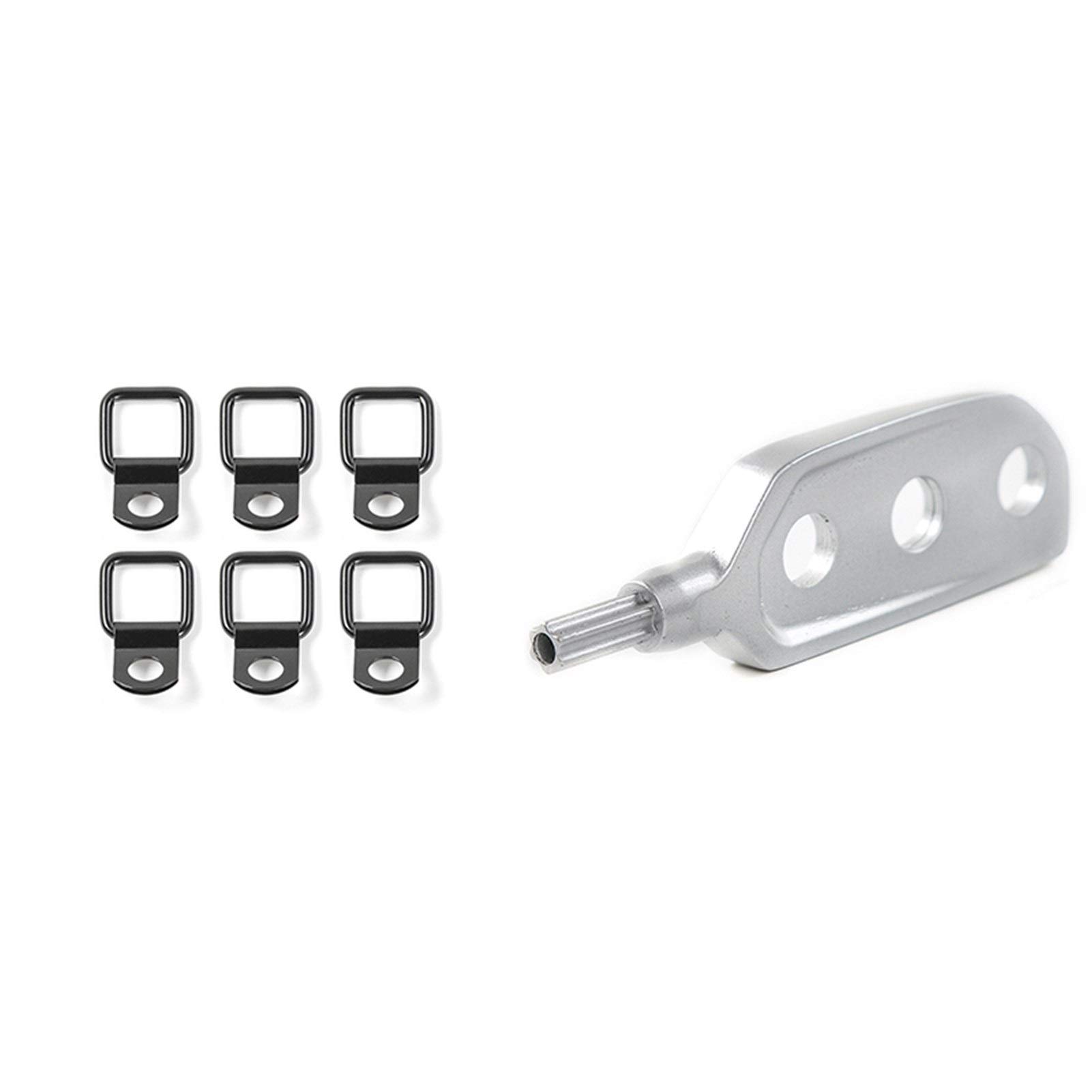 Metall Auto Innen Modifizierung Dach Decken Werkzeug Schrauben Mutter Zugschnalle Dekoration, for Jeep, Wrangler 2007 Up Car Styling Lüftungsschlitzverkleidung(4 door 7 pcs) von RFVBG