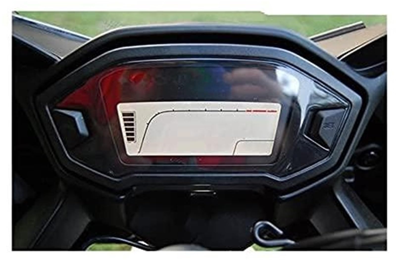 Motorrad-Armaturenbrettfolie, for CBR500R CB500F CB500X 2013 2014 2015 2016 2017 2018 Motorrad-Kilometerzähler-Displayschutzfolie Displayschutzfolie für das Armaturenbrett(Black 2 Sets) von RFVBG