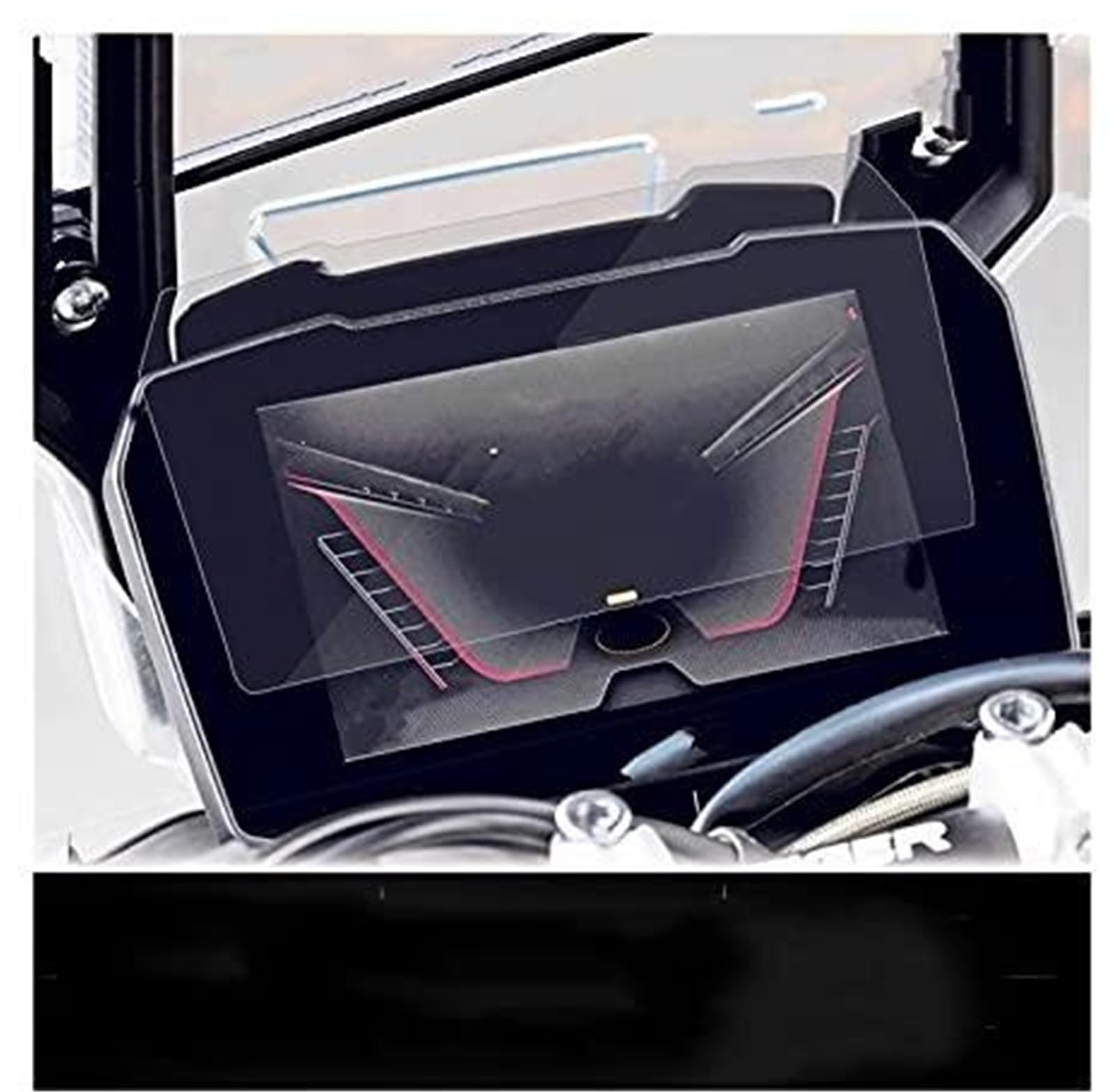 Motorrad-Armaturenbrettfolie, for Triumph, for Tiger 900, Motorrad-Instrumententafel, Kilometerzähler, Bildschirmschutzfolie, TPU-Membran Displayschutzfolie für das Armaturenbrett(Black 7 Inches) von RFVBG