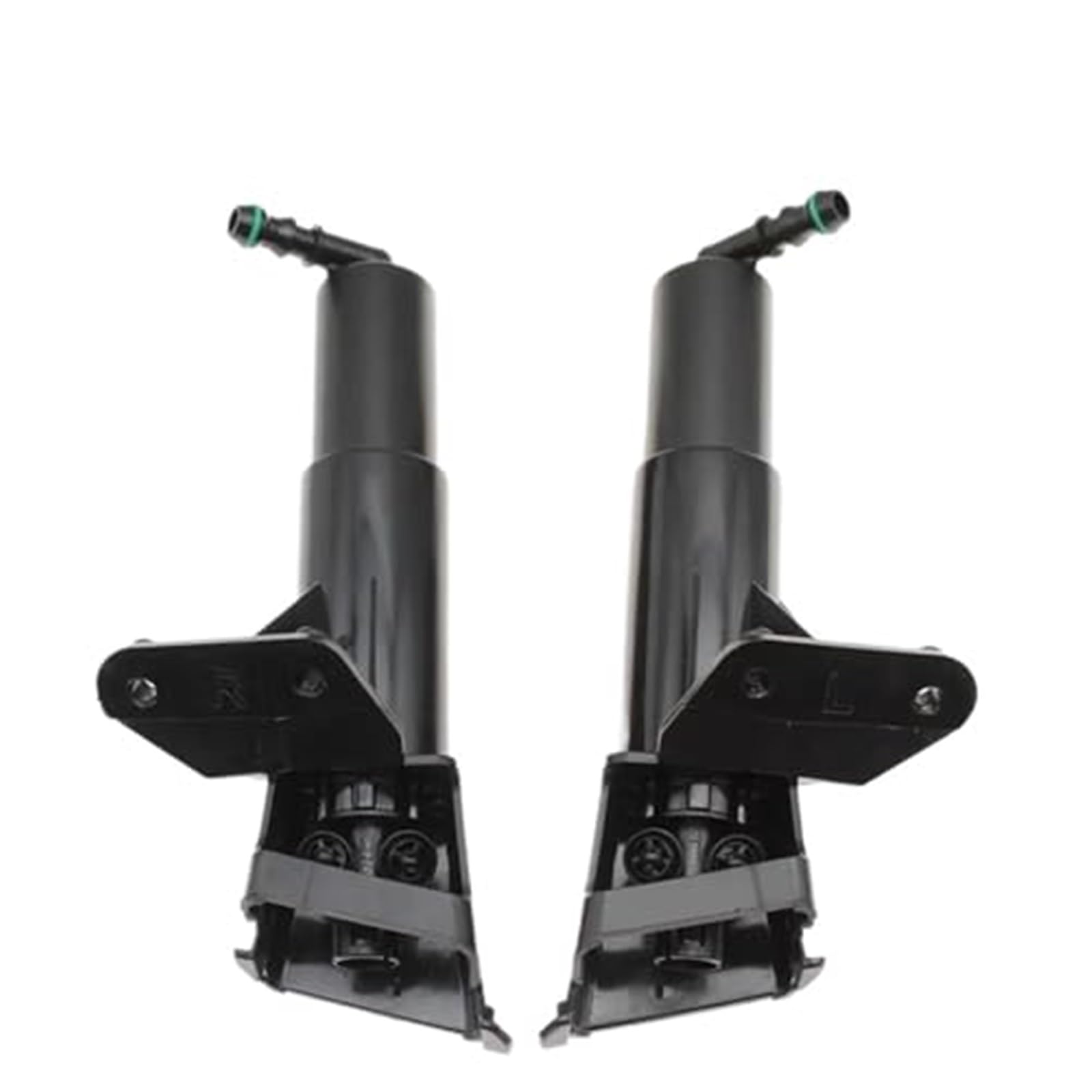 RFVBG Frontscheinwerfer-Waschdüse, Aktuatorpumpe, Scheinwerfer-Reinigungswasser-Spray-Jet-Abdeckkappe, for Toyota, AVENSIS T25 2006 2007 2008 Scheinwerferwaschdüsen(BLACK Nozzle Pair) von RFVBG