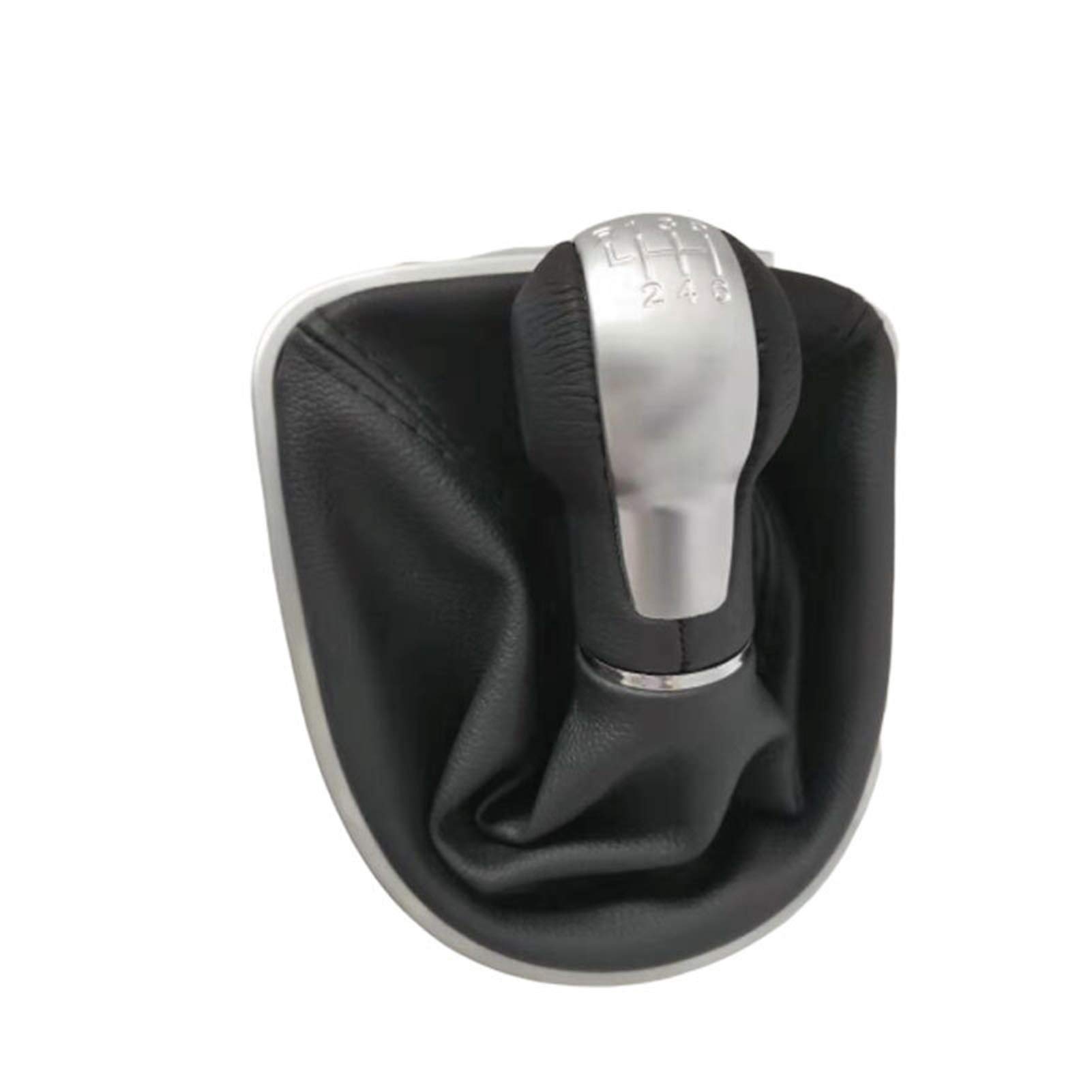 RFVBG for Seat Leon II (2005–2012), Altea XL (2004–2012), for Seat Toledo III (2004–2009), 5-Gang-6-Gang-MT-Auto-Schaltknauf mit Ledermanschette Schaltknäufe(6speed) von RFVBG