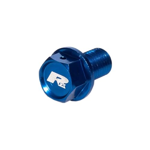 RFX Magnetische Ablaufschraube, Blau [M12 x 15 mm x 1,25] Honda CR85 03-07 CR125/250 02-07 Yam. YZ250 97-23 von RFX