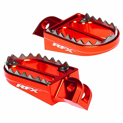 RFX Pro Series Shark Fussrasten Orange, passend für KTM (FXFR 50101 99OR) von RFX