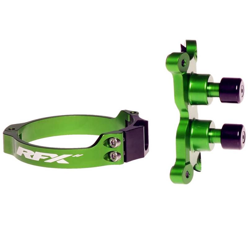 RFX fxla 10301 99 GN Dual Button Launch Contol Honda CR250 97–07 CRF250/450 04 ≫ auf Kawasaki KXF250/450 06 ≫ auf Suzuki RM125 01–08 RM250 04–08 RMZ250/450 07 > auf WP Factory 48 mm Gabeln 56.4 mm, grün von RFX