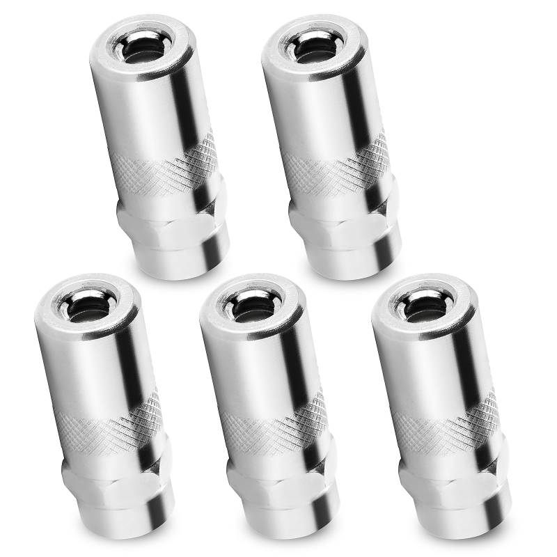 RFYTDCF Milwaukee Fettpressenspitzen, 4,5 cm, robuste Fettpresse, Kupplung, Stahl, Hochdruck-Fettpresse, Nadelspitze, Ersatz für Standard-1/8 NPT Fettpressen-Düsenarmaturen, 5 Stück von RFYTDCF