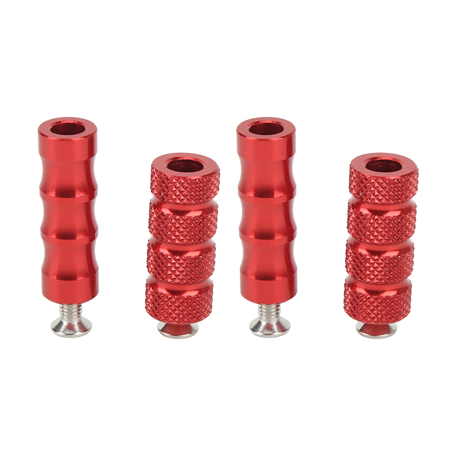 Motorrad-Bremsfußraste, CNC-verarbeitete Beschichtung für M6-6-mm-Schrauben, 2 Paar Motorrad (Red) von RGBGW