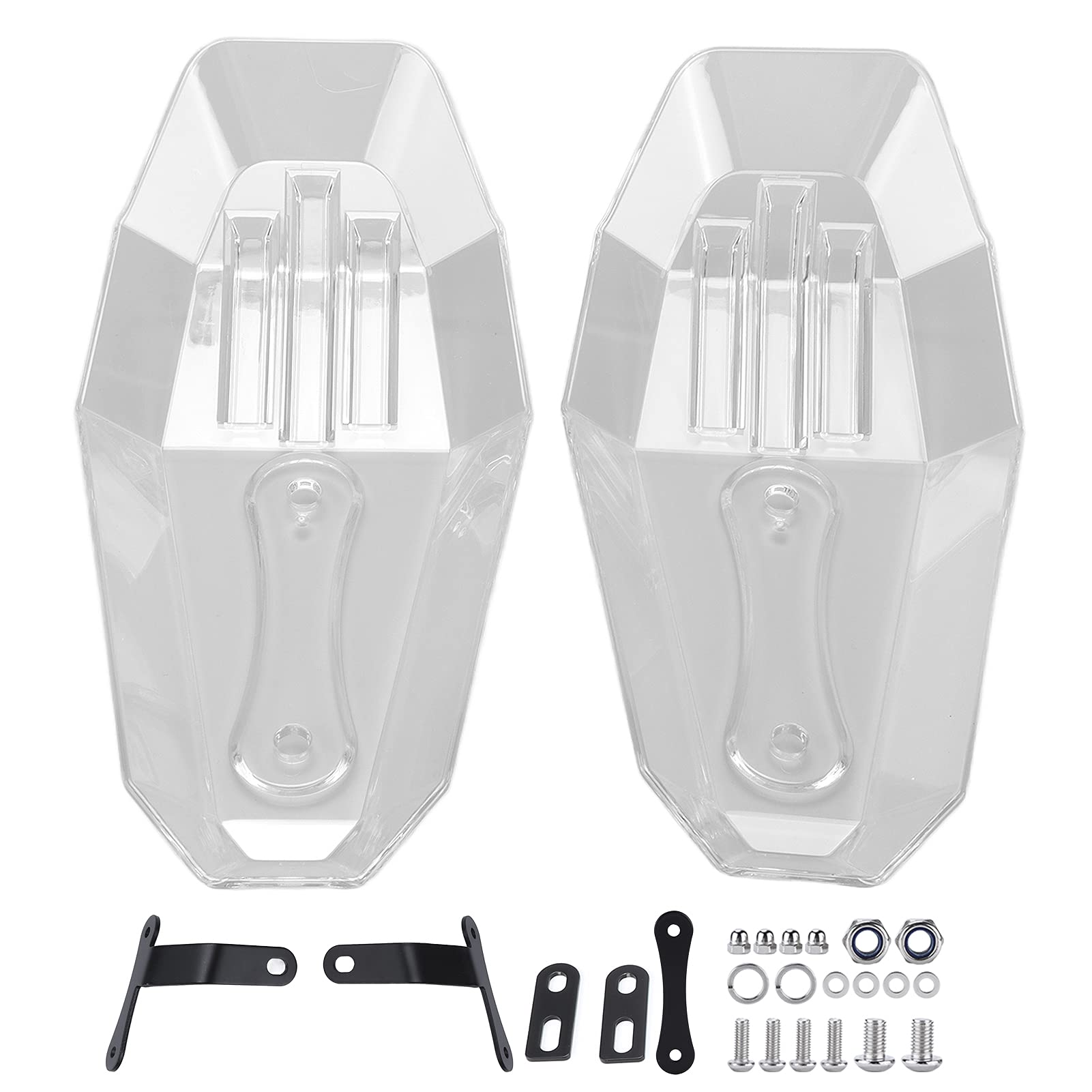 Motorrad winddichter Handschutz Universal-Lenker-Handschutz-Zubehör zum Reiten (Transparent) von RGBGW