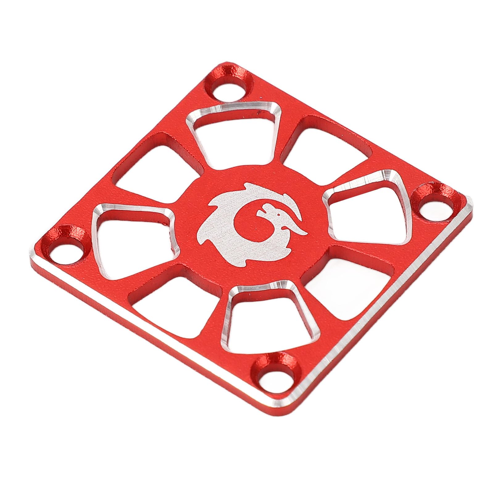 RC-Lüfterabdeckung aus Aluminiumlegierung, robust, kühl für RC-Cars (Red) von RGBGW