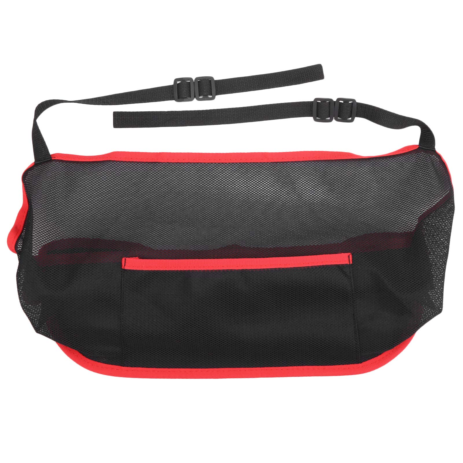 RGBGW Universeller Auto-Netztaschenhalter zwischen den Sitzen, Netz-Aufbewahrungstasche, Organizer, Haustierbarriere, 260 x 405 mm (Black red Edge) von RGBGW