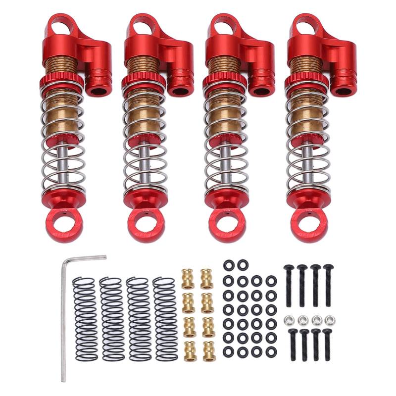 STOSSDÄMPFER AUS ALUMINIUMLEGIERUNG FÜR RC-CARS BARRAGE RGT FTX (Red) von RGBGW