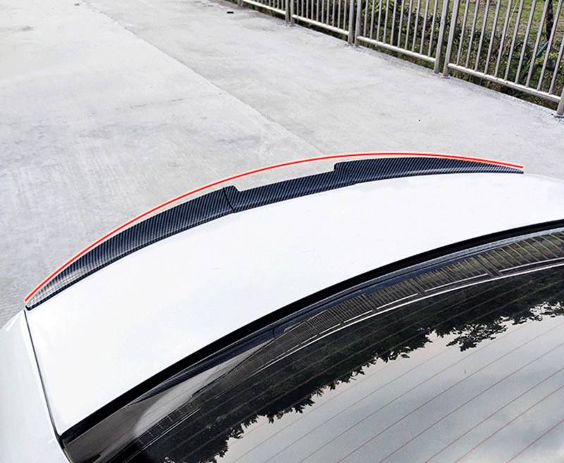 Auto Heckspoiler für Alpina B6 Coupe (2005-2024), Dachspoiler Flügel Lippe Tuning Styling Zubehör.,Carbon Fiber Look von RGHDEHD