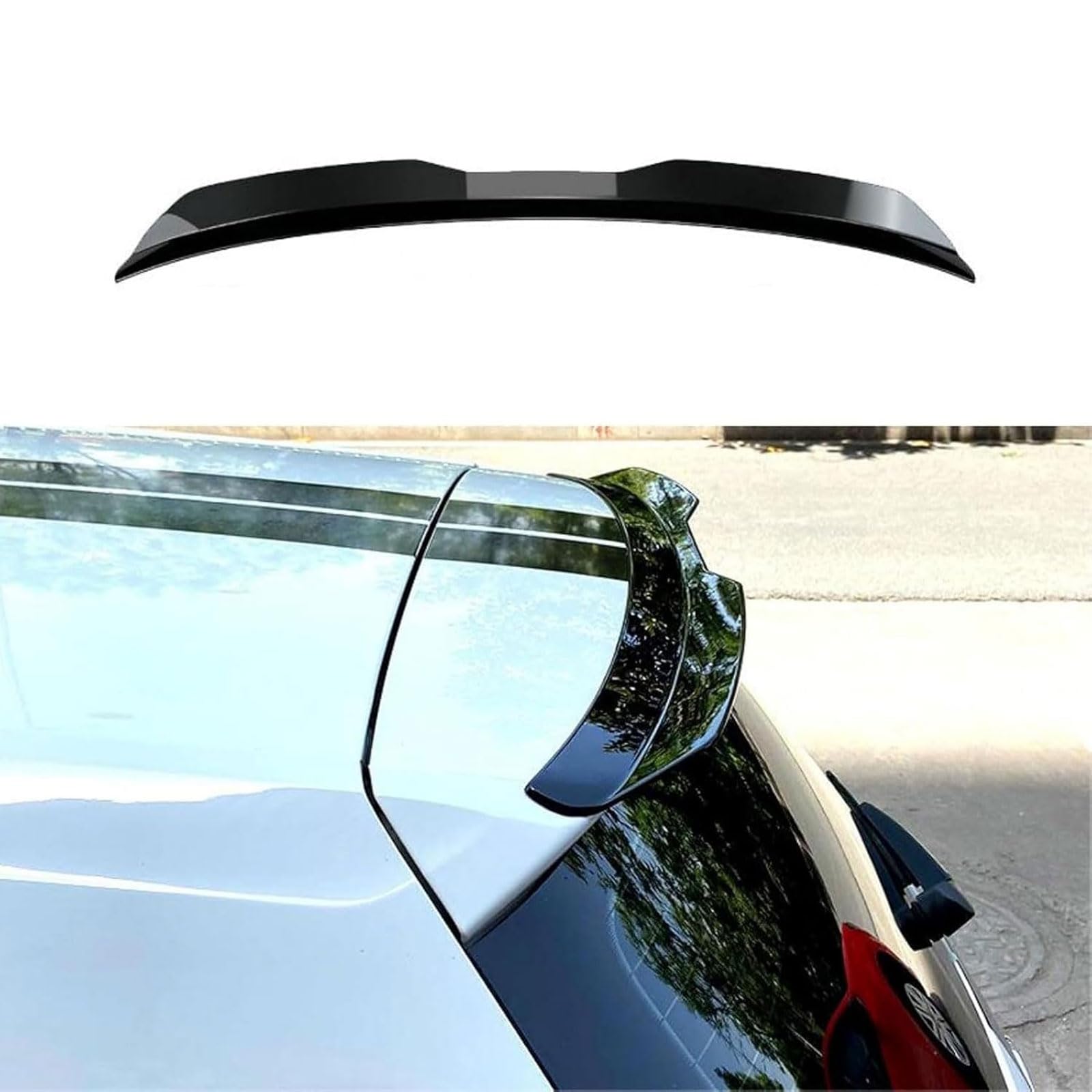 Auto Heckspoiler für Daihatsu Be-go (2006-2016), Dachspoiler Flügel Lippe Tuning Styling Zubehör.,Gloss Black von RGHDEHD