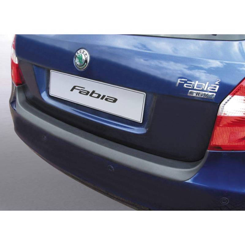 ABS Heckstoßstangenschutz kompatibel mit Skoda Fabia II Kombi 2007-2010 Schwarz von RGM