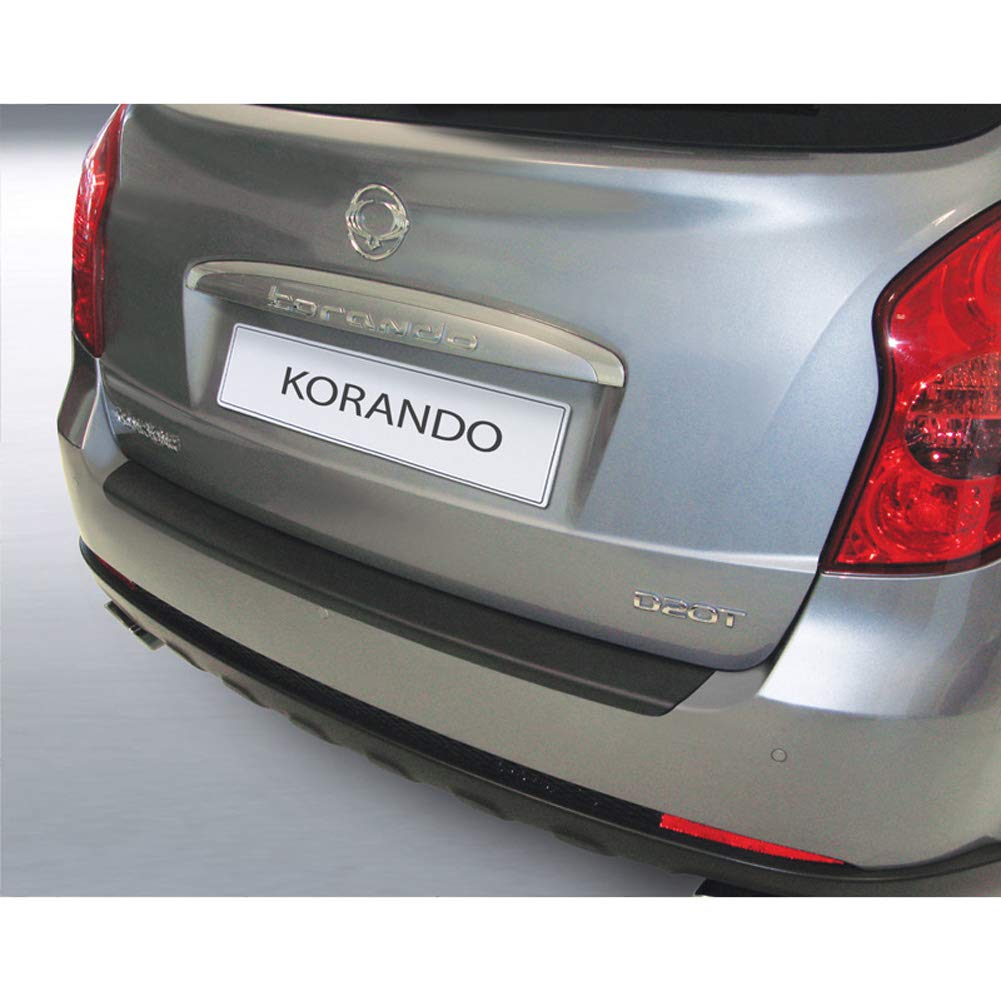 ABS Heckstoßstangenschutz kompatibel mit SsangYong Korando 2011-2019 Schwarz von RGM