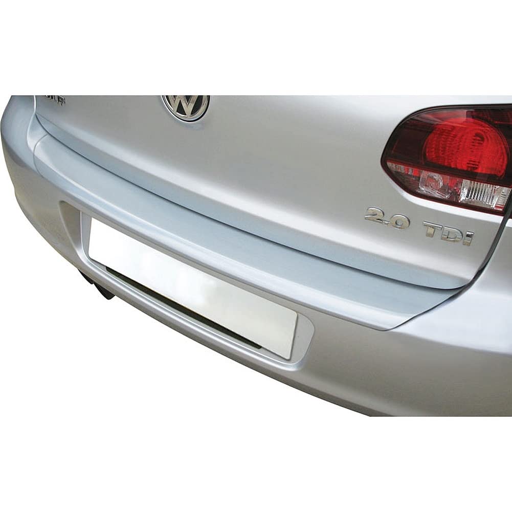 ABS Heckstoßstangenschutz kompatibel mit Toyota Yaris 3/5 türer 9/2011-8/2014 'Ribbed' Silber von RGM