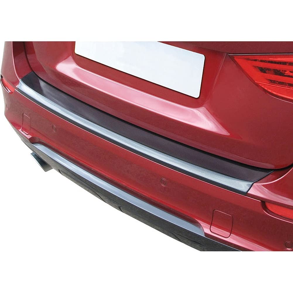 ABS Heckstoßstangenschutz kompatibel mit Volkswagen Caddy II 2004-2015 Karbon Look 'Ribbed' von RGM