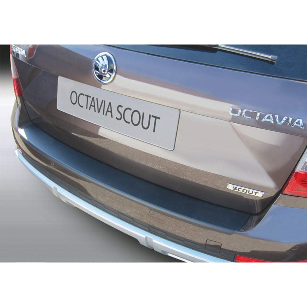 RGM ABS Heckstoßstangenschutz kompatibel mit Skoda Octavia Scout Kombi 6/2013-4/2017 Schwarz von RGM