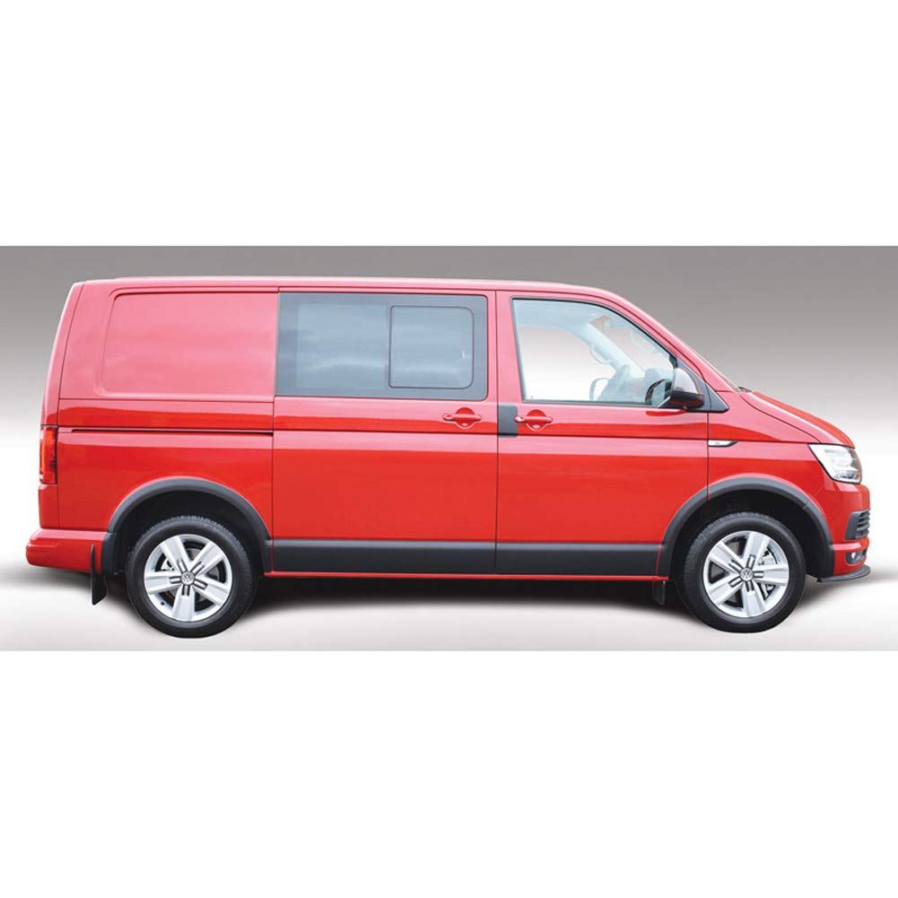 RGM Satz Seitenpanele kompatibel mit Volkswagen Transporter T5 2003-2015 & T6 2015- Kurzer Radstand & Schiebetür Rechts - Schwarz von RGM