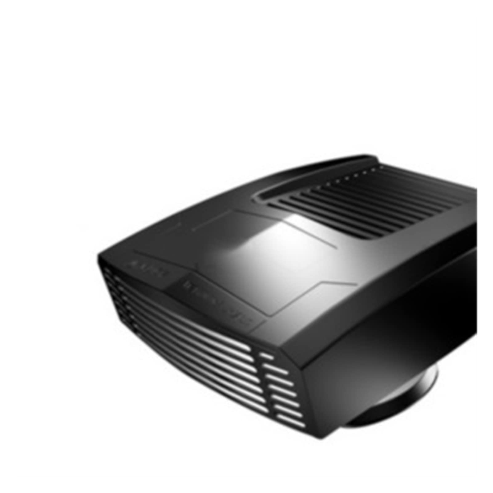 RHRYUNUBT 500W 2 Gänge Einstellung Auto Schnell 360 ° rotierender tragbarer 1 2V / 24V. Auto-Lufterheizung Abtauen Defogging Lüfter-Windschutzscheibe Heizungsschläuche(Black 12V) von RHRYUNUBT