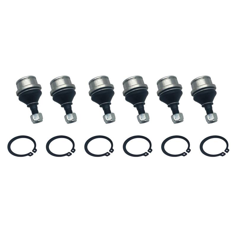 6PC 4PC Kugelgelenk Front Upper Querlenker Für KZM 500cc ATV Teile C500-2901110 LU016479 Kompatibel Mit Buggy ATV UTV Zubehör(6PCS) von RHUCDI