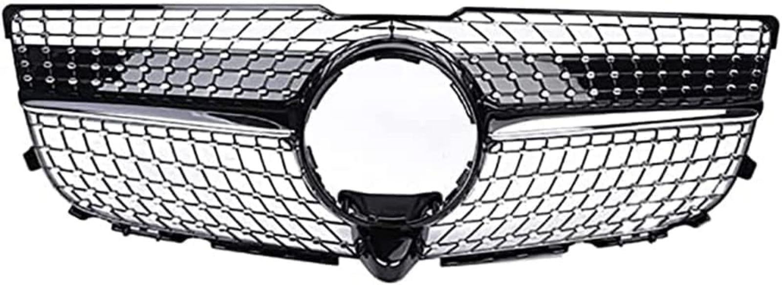 Kühlergrill Frontstoßstange Nierengitter für Mercedes Benz GLK Class 300 350 400 2013 2014 2015, Auto Frontgrill Dauerhaft Front Grill Renngrill,Black von RIAAJ