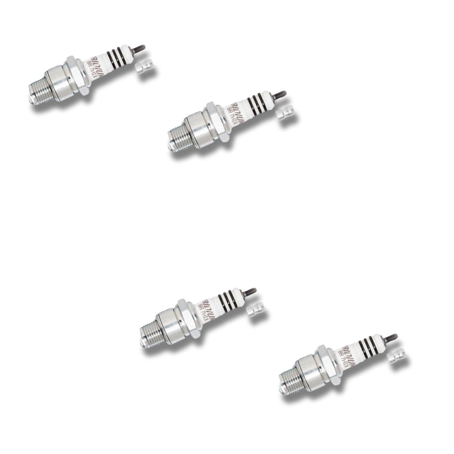 RIDE AND CUSTOM 4 Stück Iridium Zündkerze passend für CPI XT 50 QUAD 2006-2007 von RIDE AND CUSTOM