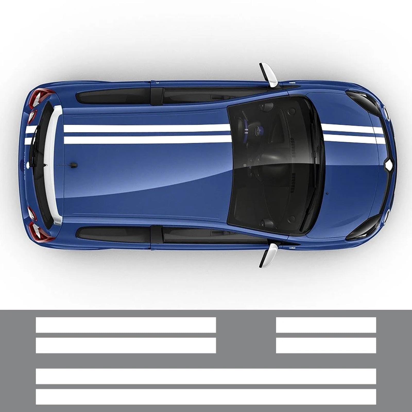 RIDELF Auto Seitenstreifen Aufkleber–Passend für Renault Twingo Sportwagen Motorhaubenabdeckung Tür Seitenschweller und Zubehör,4/Colorfullaser von RIDELF