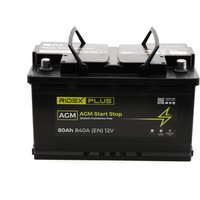 RIDEX PLUS Starterbatterie Batterie-Kapazität: 80Ah 1S0013P Autobatterie,Batterie VW,AUDI,MERCEDES-BENZ von RIDEX PLUS