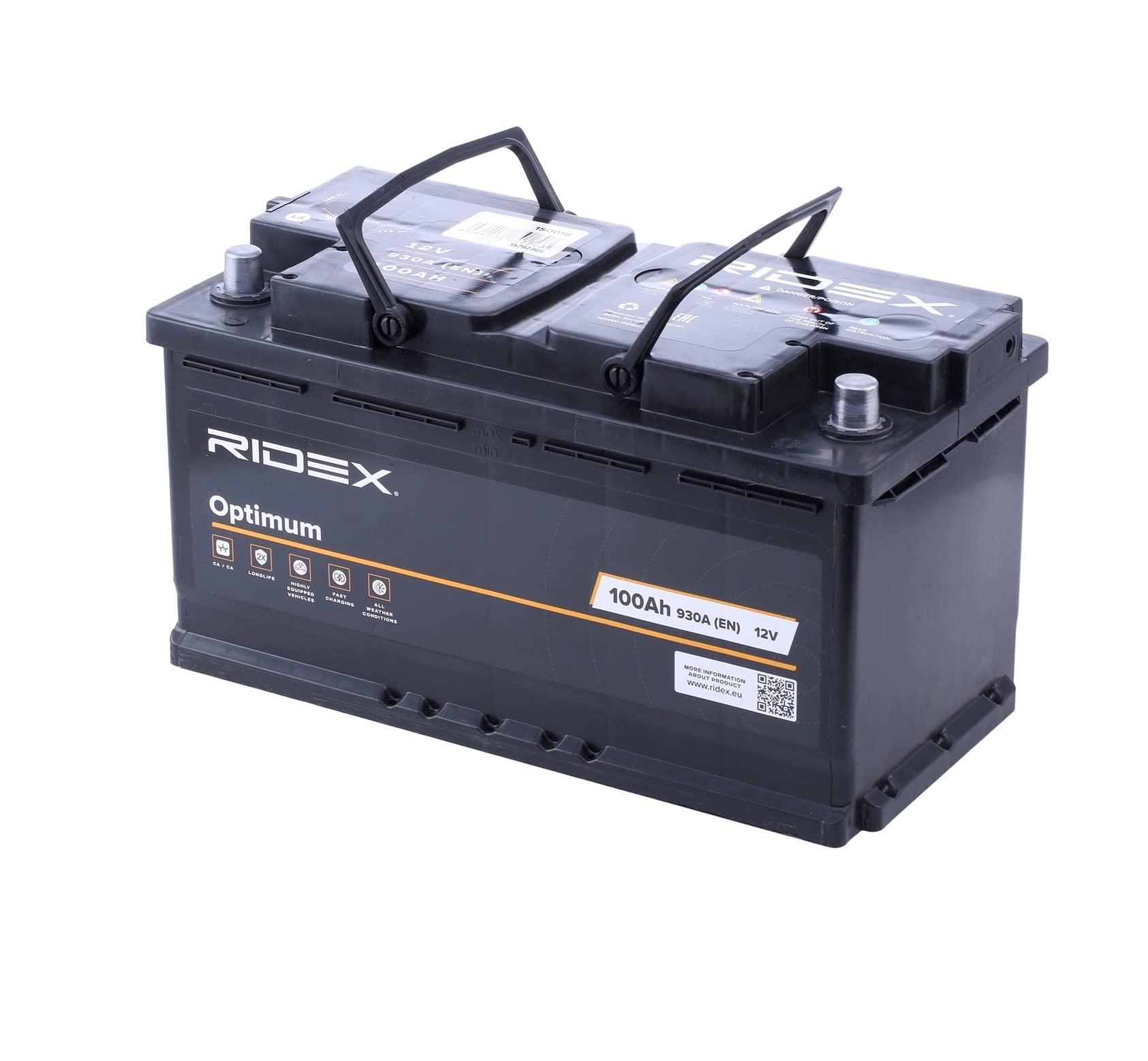 RIDEX Autobatterie 100Ah 840A 1S0018 B13 L5 Starterbatterie von RIDEX