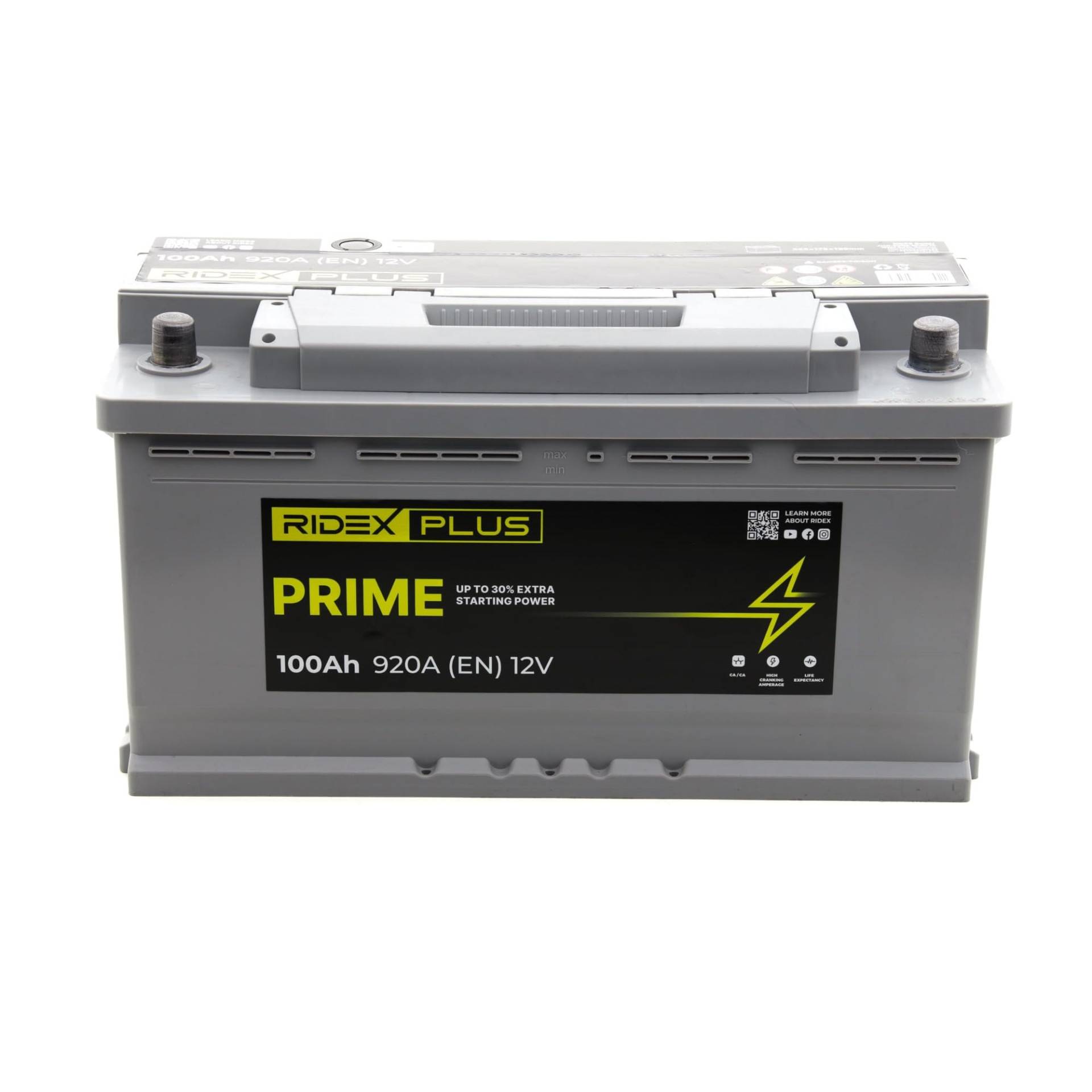 Autobatterie RIDEX PLUS 12V 100Ah 900A Starterbatterie 1S0023P von RIDEX