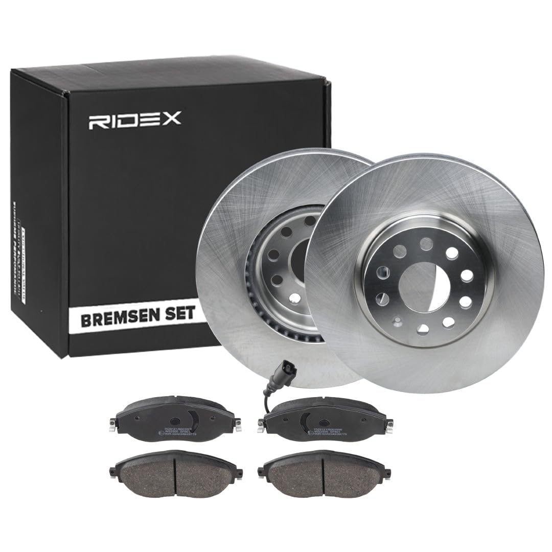 RIDEX 3405B1094 Bremsenset Vorne Belüftet 312mm - Bremsen Set mit Bremsscheiben und Bremsbeläge Satz von RIDEX