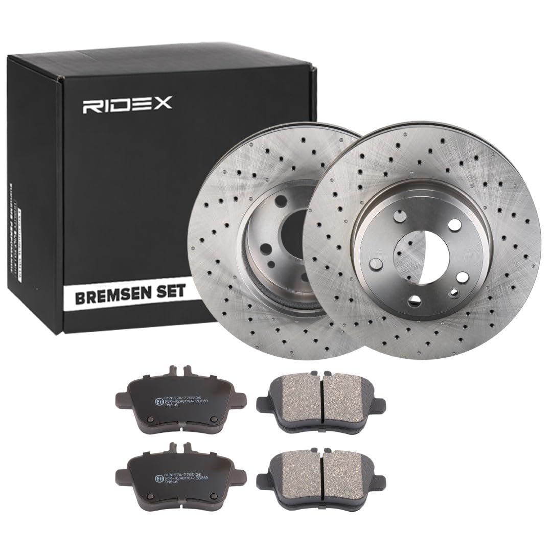 RIDEX 3405B1498 Bremsenset Vorne 295mm - Bremsen Set mit Bremsscheiben und Bremsbeläge Satz von RIDEX