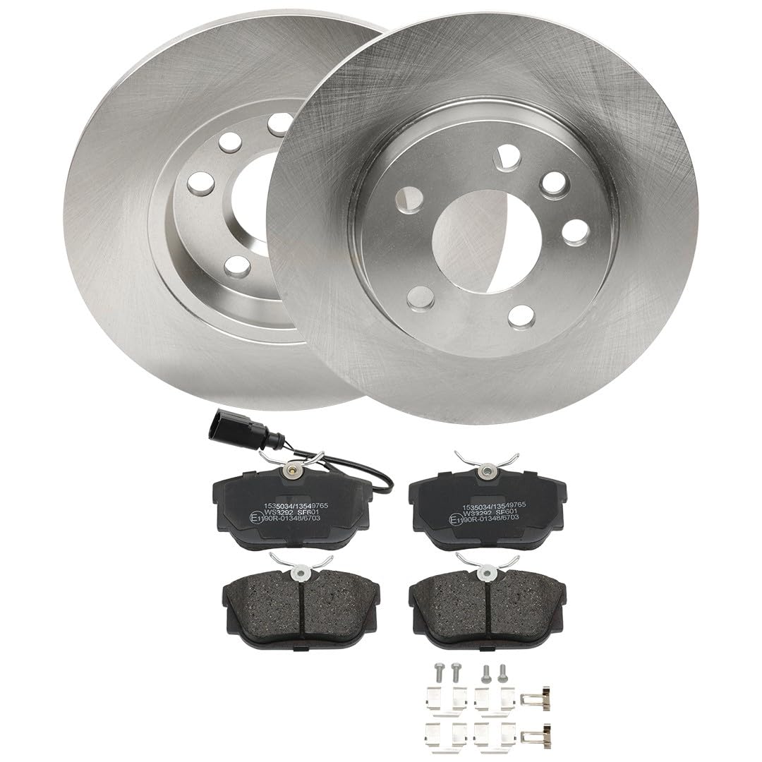 RIDEX 3405B1543 Bremsenset Hinten 280mm - Bremsen Set mit Bremsscheiben und Bremsbeläge Satz von RIDEX