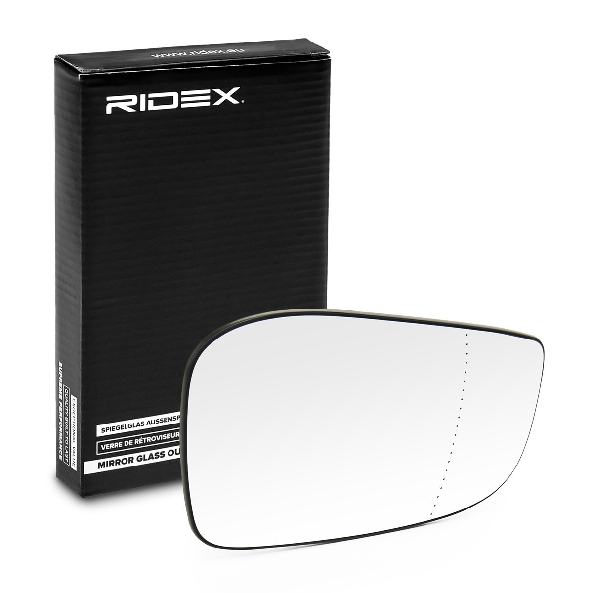 RIDEX Außenspiegelglas VOLVO 1914M0048 30634542,30634719,30674542 Spiegelglas,Spiegelglas, Außenspiegel 30744790 von RIDEX