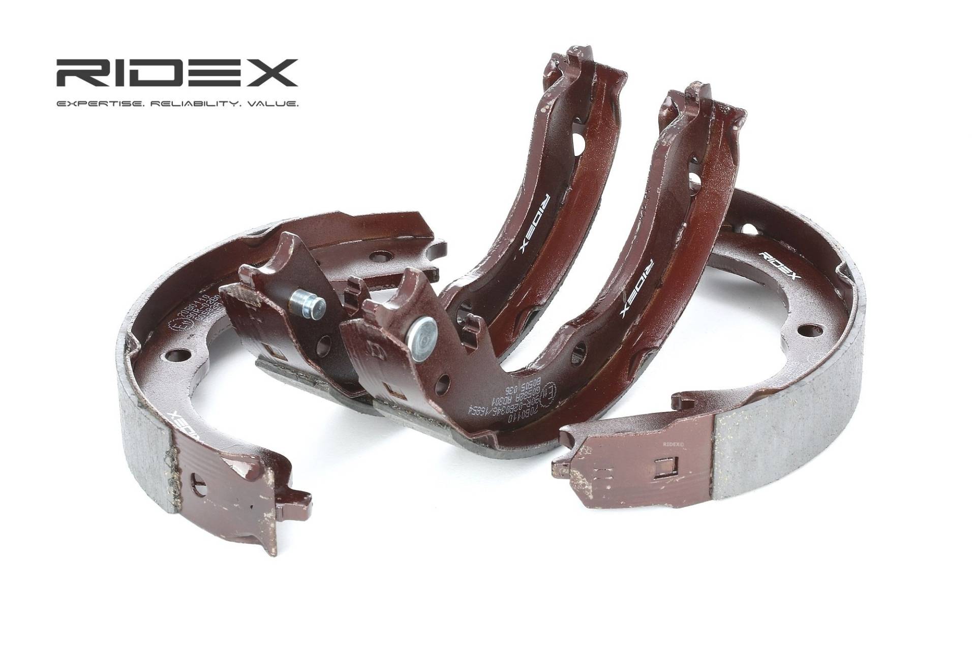 RIDEX Bremsbacken PEUGEOT,CITROËN,MITSUBISHI 70B0110 MR955704,MR955705,MR955706 Trommelbremsbacken,Bremsbackensatz 26694FG000,4241N6,4800A001,MN161157 von RIDEX