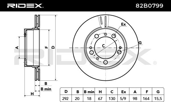 RIDEX Bremsscheibe PORSCHE 82B0799 98635240103,98635240104 Bremsscheiben,Scheibenbremsen von RIDEX