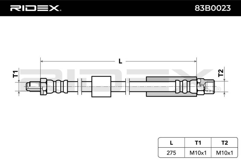 RIDEX Bremsschläuche BMW 83B0023 34301165075,34301166248 Bremsschlauch von RIDEX