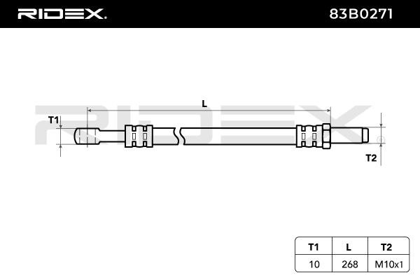 RIDEX Bremsschläuche SUZUKI 83B0271 51540C80150,5154084C00 Bremsschlauch von RIDEX