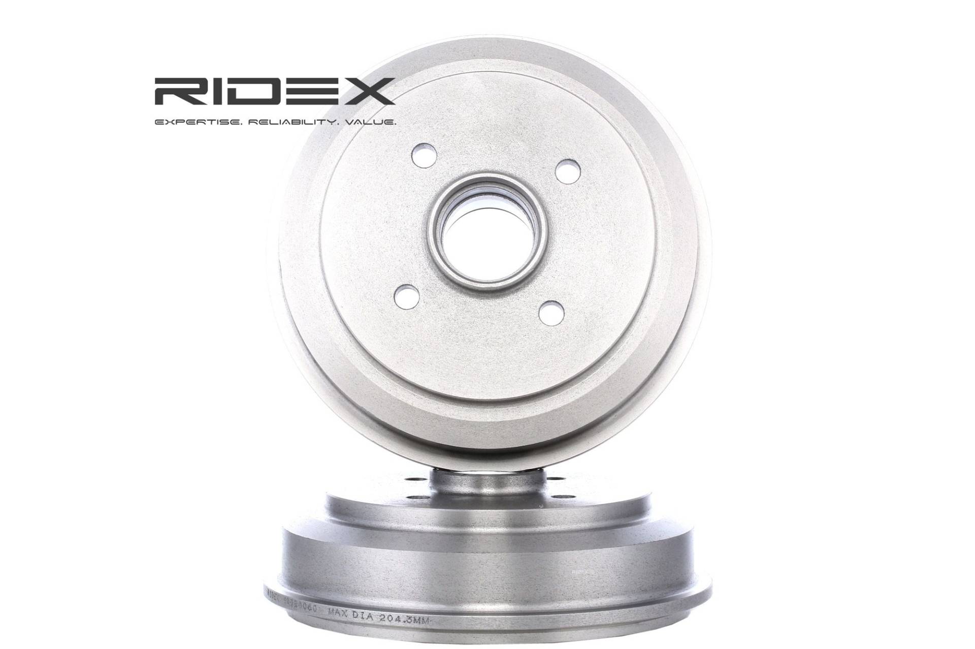 RIDEX Bremstrommel FORD,MAZDA 123B0060 1468774,DD3226250A,1507055 4329656,2S611113AH,2S611113AJ,4345314,4376842,7S611113AA,81AB1113AF,1315740 von RIDEX