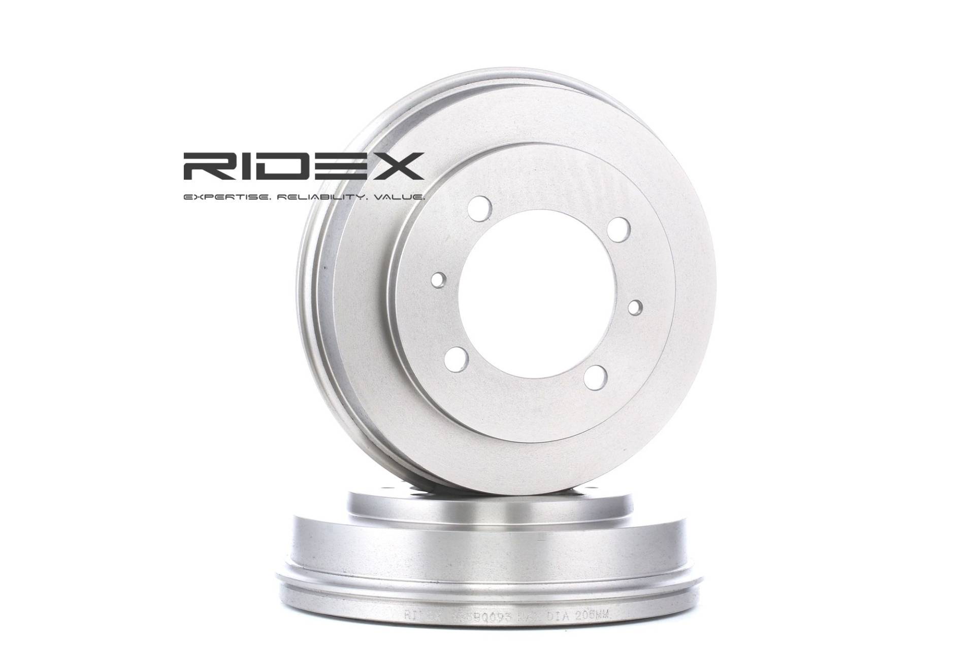 RIDEX Bremstrommel TOYOTA,MITSUBISHI 123B0093 MB587758,MR205575 von RIDEX