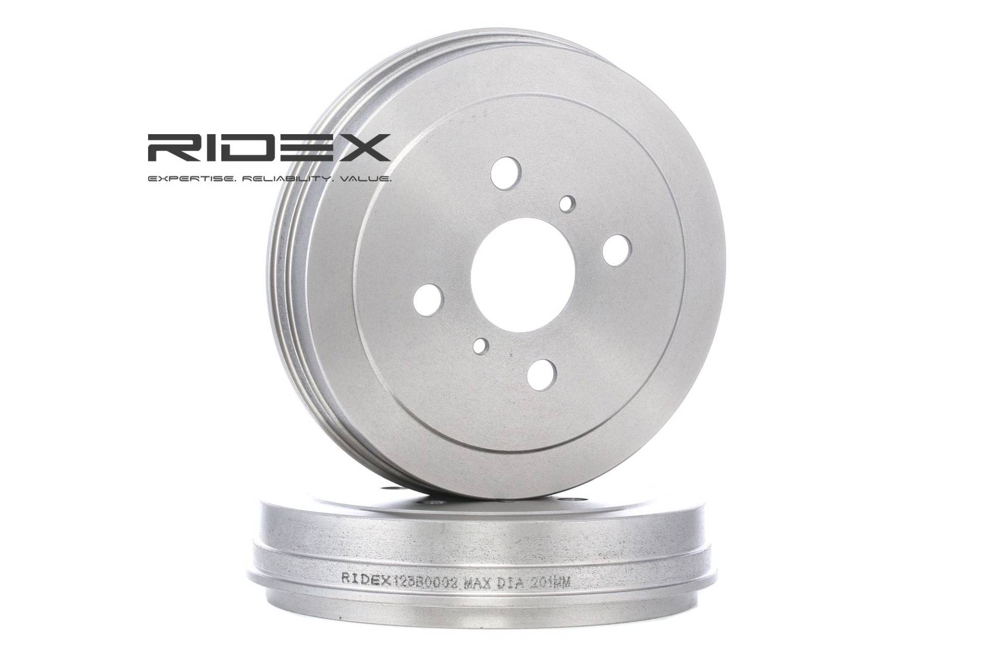 RIDEX Bremstrommel TOYOTA 123B0002 4243152020,4243152021 von RIDEX