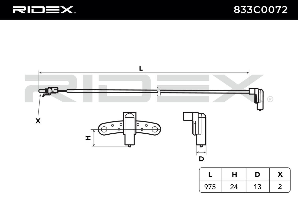 RIDEX Impulsgeber RENAULT,VOLVO 833C0072 7700739791,7700720341,7700725811 Kurbelwellensensor,Impulsgeber, Kurbelwelle 7700728639,3209826,32098261 von RIDEX